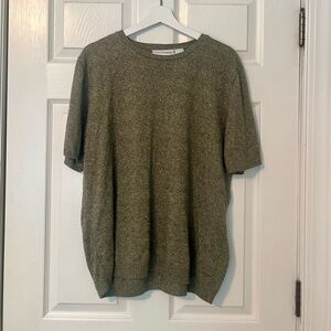 Alfred Dunner Green Crewneck Sweater